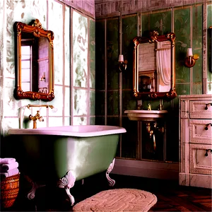 Vintage Bathroom Decor Inspiration Png 40 PNG image