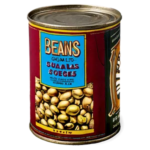 Vintage Beans Can Png Cig PNG image