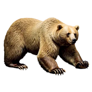 Vintage Bear Illustration Png Edg PNG image