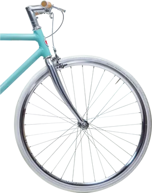 Vintage Bicycle Front Wheeland Handlebar