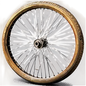 Vintage Bike Wheel Png 06282024 PNG image