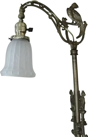 Vintage Bird Design Lamp PNG image