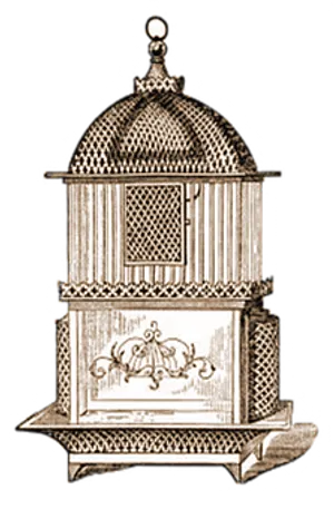 Vintage Birdcage Illustration