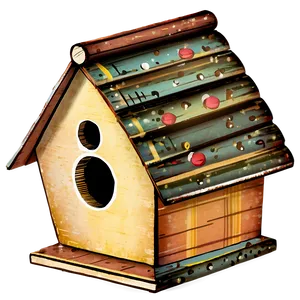 Vintage Birdhouse PNG 9 PNG