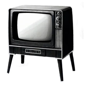 Vintage Black And White Tv PNG 42 PNG