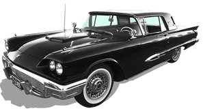Vintage Black Classic Car