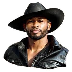 Vintage Black Cowboy Hat Png 06212024 PNG image