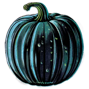 Vintage Black Pumpkin PNG 06282024 PNG