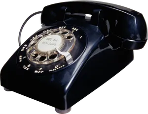 Vintage Black Rotary Telephone