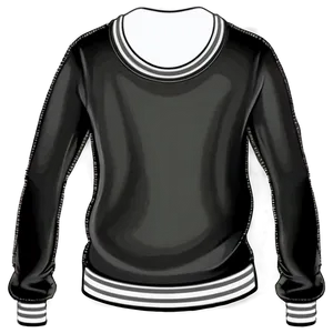 Vintage Black Sweatshirt Design Png 45 PNG image