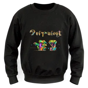 Vintage Black Sweatshirt Design Png Pts PNG image