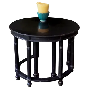 Vintage Black Table PNG Xfx42 PNG