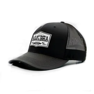 Vintage Black Trucker Hat Png 06282024 PNG image