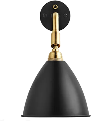 Vintage Blackand Gold Wall Sconce