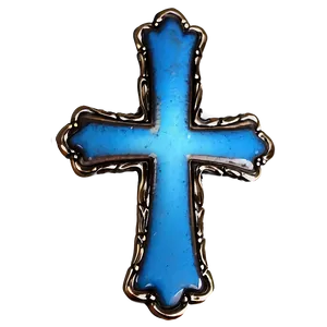 Vintage Blue Cross PNG Mxe57