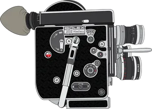 Vintage Bolex H16 Movie Camera PNG