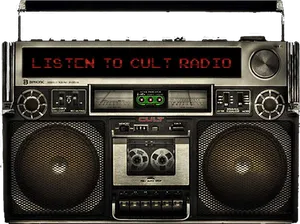 Vintage Boombox Cult Radio PNG image