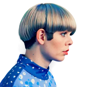 Vintage Bowl Cut Look Png 06212024 PNG image