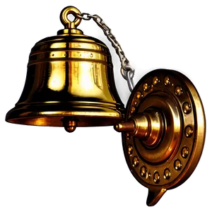 Vintage Brass Bell Png 06212024 PNG image