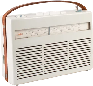 Vintage Braun Radio Design PNG image