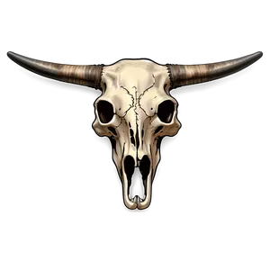 Vintage Bull Skull Drawing PNG Wcb94 PNG