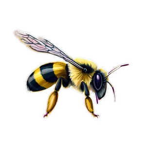 Vintage Bumblebee Drawing PNG 63 PNG