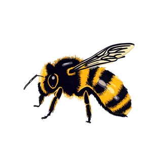 Vintage Bumblebee Drawing PNG Jyg PNG