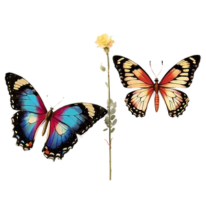 Vintage Butterflies Png 77 PNG image