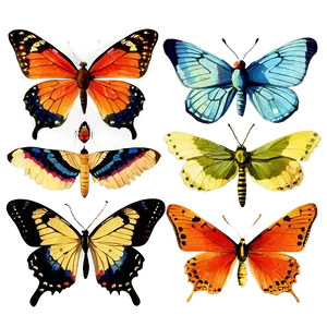 Vintage Butterflies Png Spu PNG image