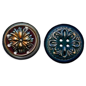 Vintage Button PNG Tpv45