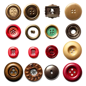 Vintage Buttons Assortment PNG 28 PNG