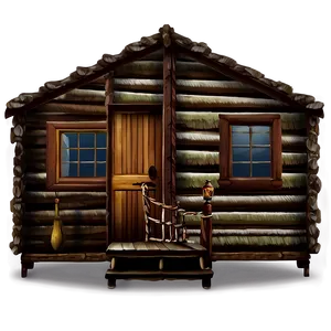 Vintage Cabin Interior Png 05242024 PNG image