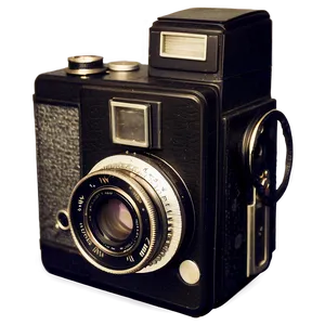 Vintage Camera In Sepia PNG 18