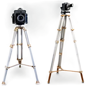 Vintage Camera On Tripod PNG Smr PNG