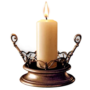 Vintage Candle Holder Png Vng PNG image