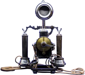 Vintage Candlestick Telephone PNG