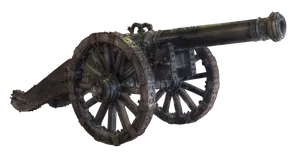 Vintage_ Cannon_ Isolated_ Background
