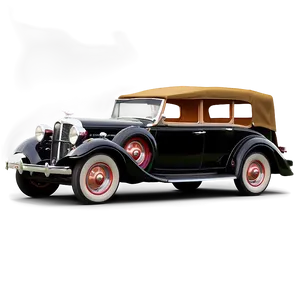 Vintage Car In Autumn Png 54 PNG image