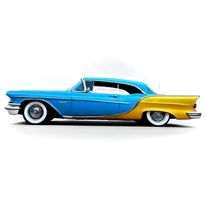 Vintage Car In Cityscape PNG 06252024 PNG