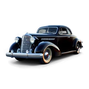 Vintage Car In Film Noir PNG 91 PNG