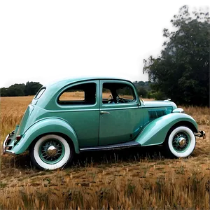 Vintage Car In The Countryside PNG 06252024