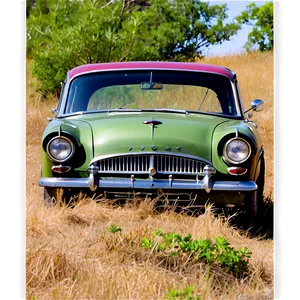 Vintage Car In The Countryside Png 06252024 PNG image