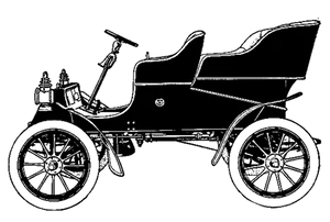 Vintage Car Silhouette