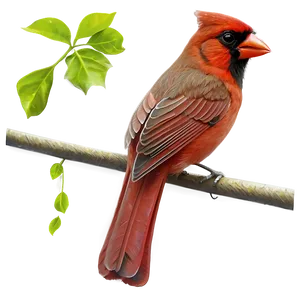 Vintage Cardinal Illustration Png 06252024 PNG image