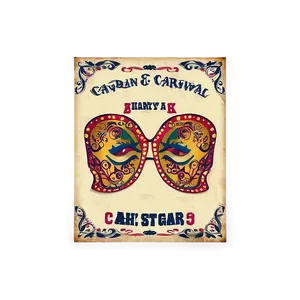 Vintage Carnival Posters Png Fkx86 PNG image