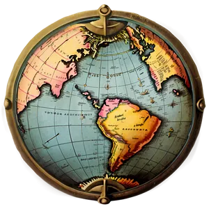 Vintage Cartographer's Map PNG Skf74 PNG