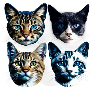 Vintage Cat Face PNG 29 PNG