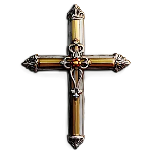 Vintage Catholic Cross Logo Png 06122024 PNG image