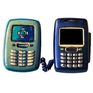 Vintage Cellphone Model PNG 06112024