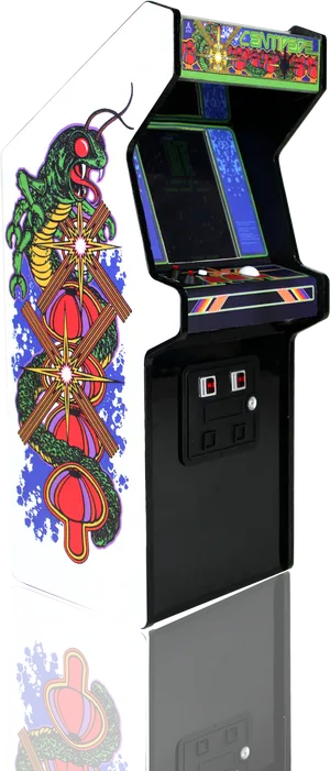 Vintage Centipede Arcade Machine PNG image